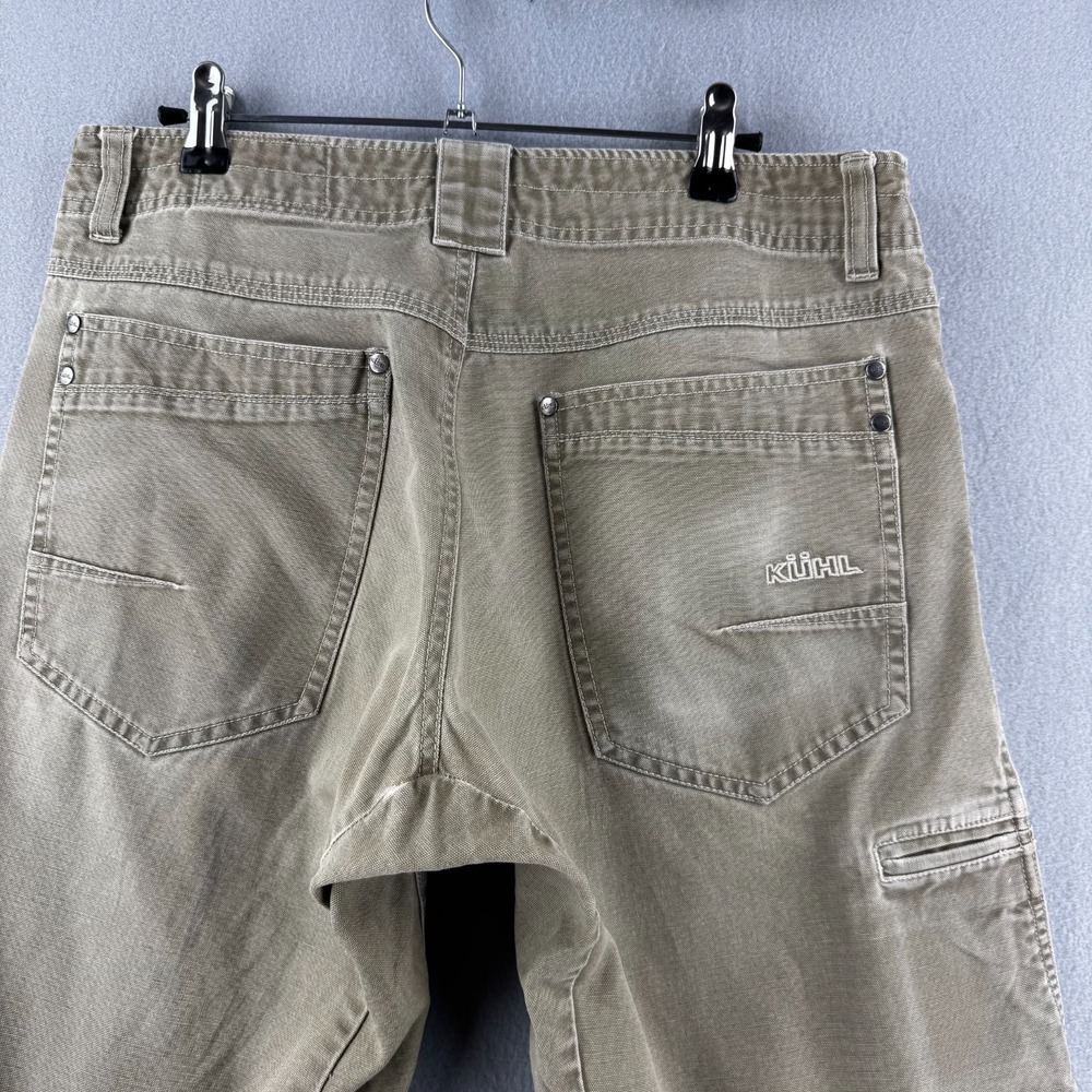 Kuhl Pants Mens 32x32 (Fits 31x31) Beige Cotton Outkast Distressed Outdoor Work - Picture 8 of 16